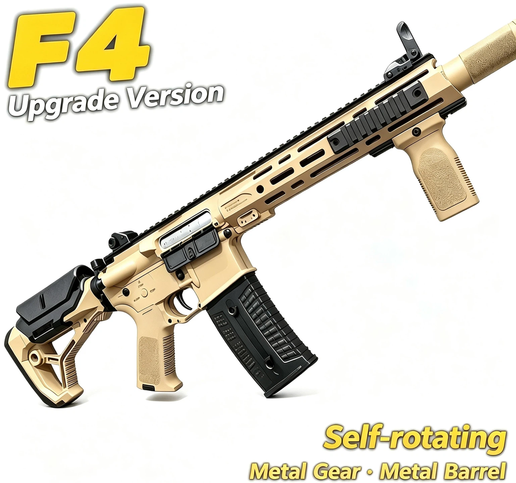 F4 Wargame Electric Toy Blaster with Metal Gear & Blowback Effect