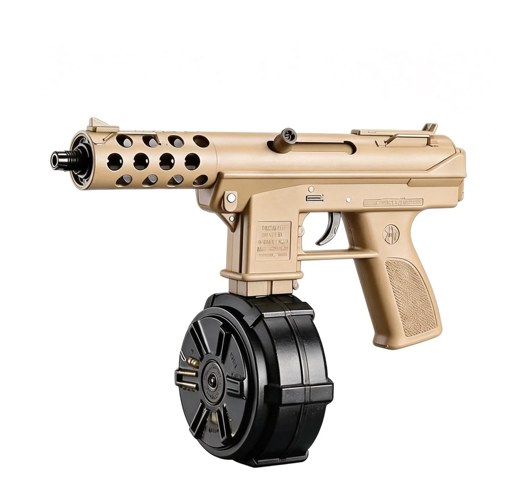 Full‑Auto TEC‑9 Toy Blaster, Alloy Gearbox & Fire Control System, Outdoor Game Toy