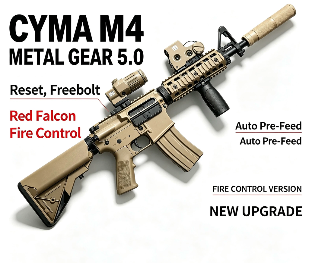 M4 Metal Gear 5.0 | Red Falcon Fire Control Gel Blaster