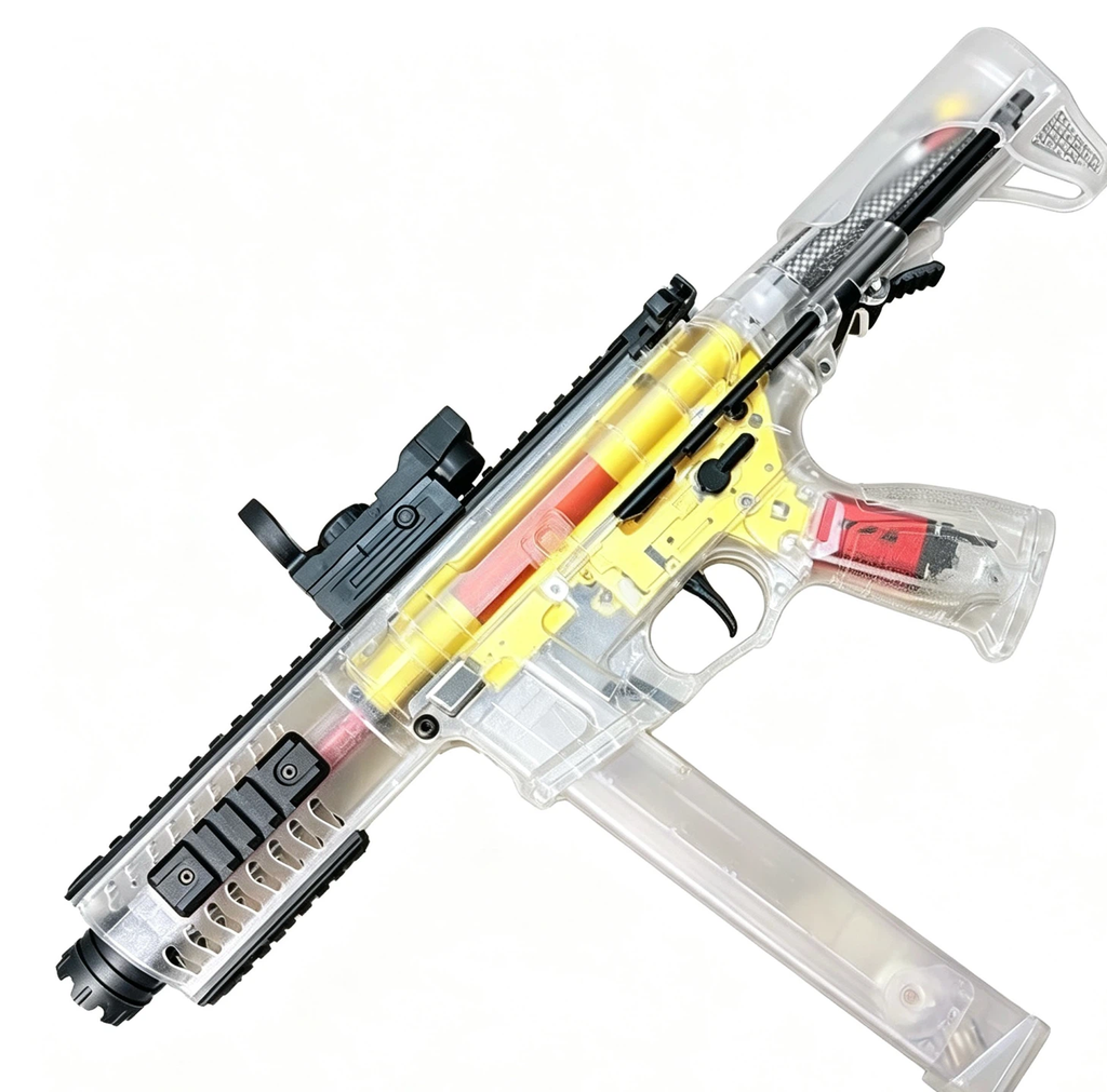 Transparent Shell Electric Toy Blaster | Customizable Tactical Shooting Toy for Collection & Outdoor Game
