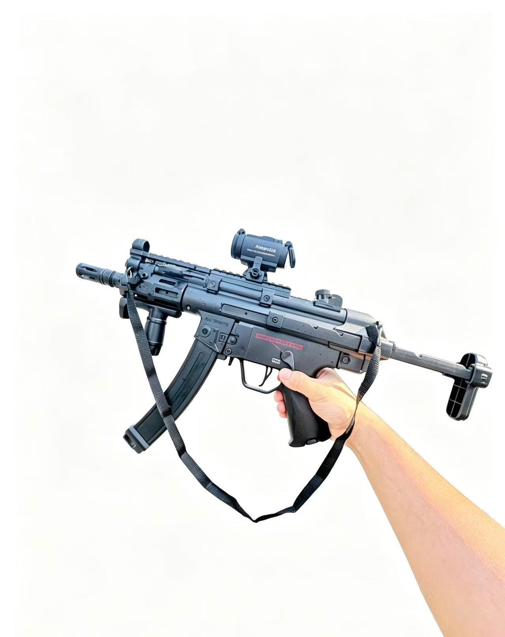 MP5K Replica Toy Gun, Full Auto & Manual Mode, Simulated Blowback Effect