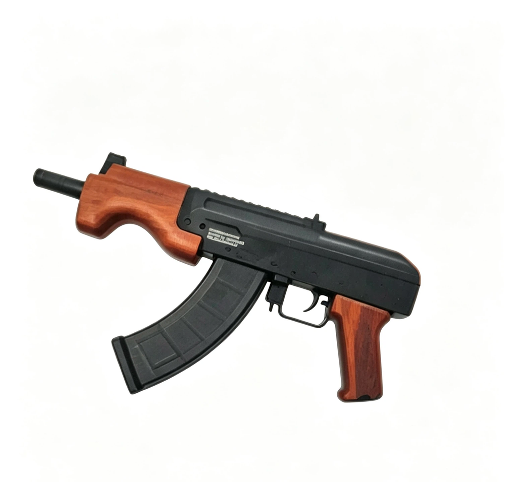 Wood Grain Hobby Toy Launcher, Electric Magazine, Dual Game Modes