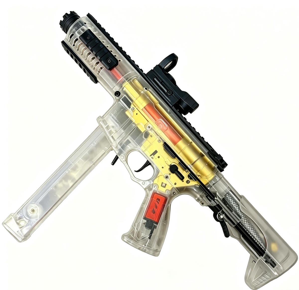 Transparent Shell Electric Toy Blaster | Customizable Tactical Shooting Toy for Collection & Outdoor Game