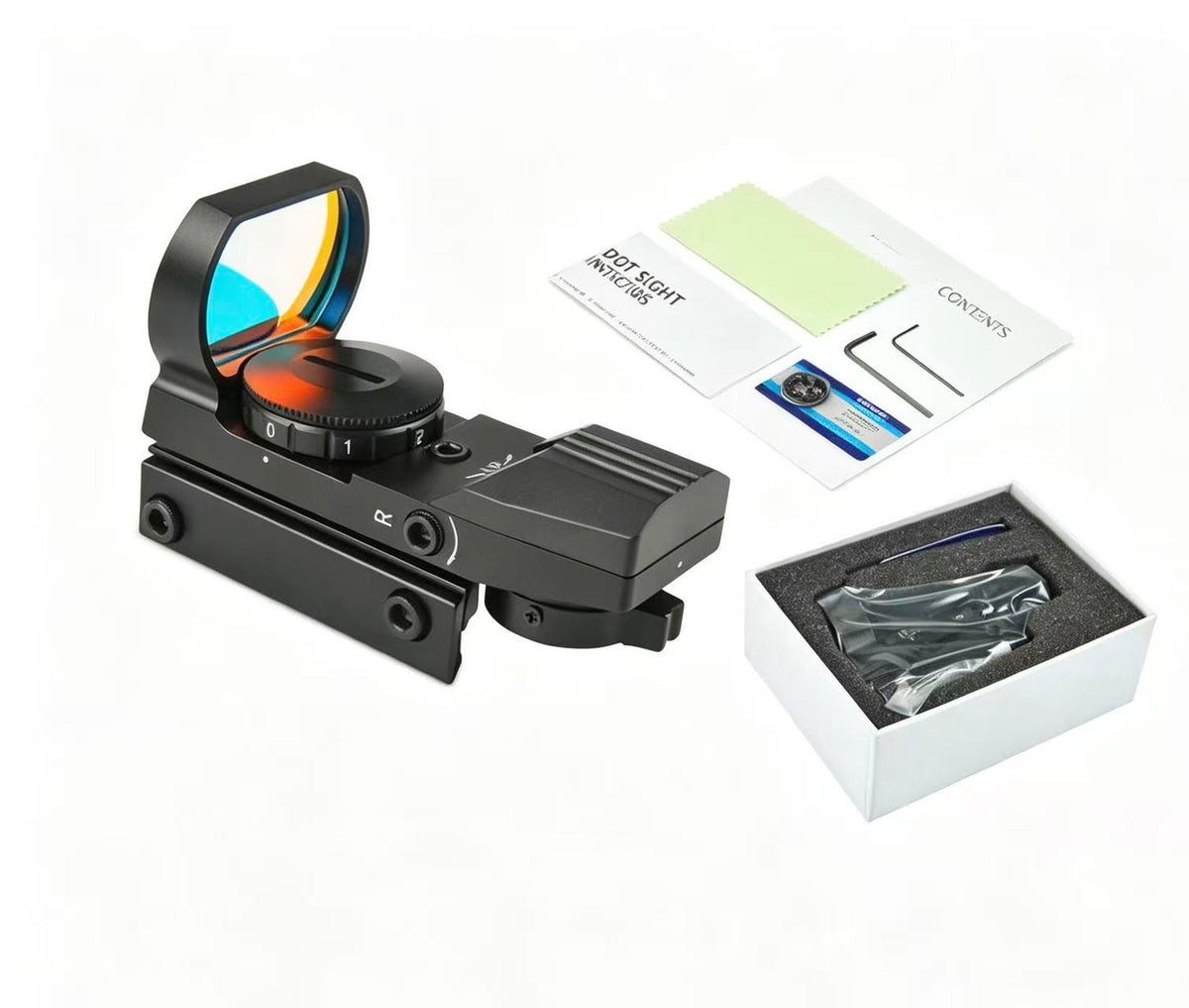 4 Reticles Reflex Sight Red Green Dot Holographic Scope
