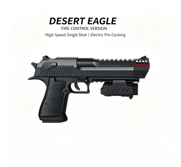 > Desert Eagle Fire Control Version Toy Blaster | Electric Pre-Cocking, High Speed Single & Auto Shot
