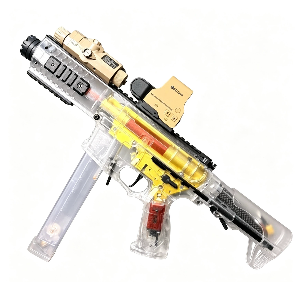 Transparent Shell Electric Toy Blaster | Customizable Tactical Shooting Toy for Collection & Outdoor Game