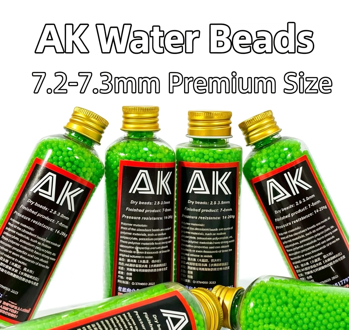 Ultimate Pressure Resistance: 20KG Matte Green Decorative Craft Beads