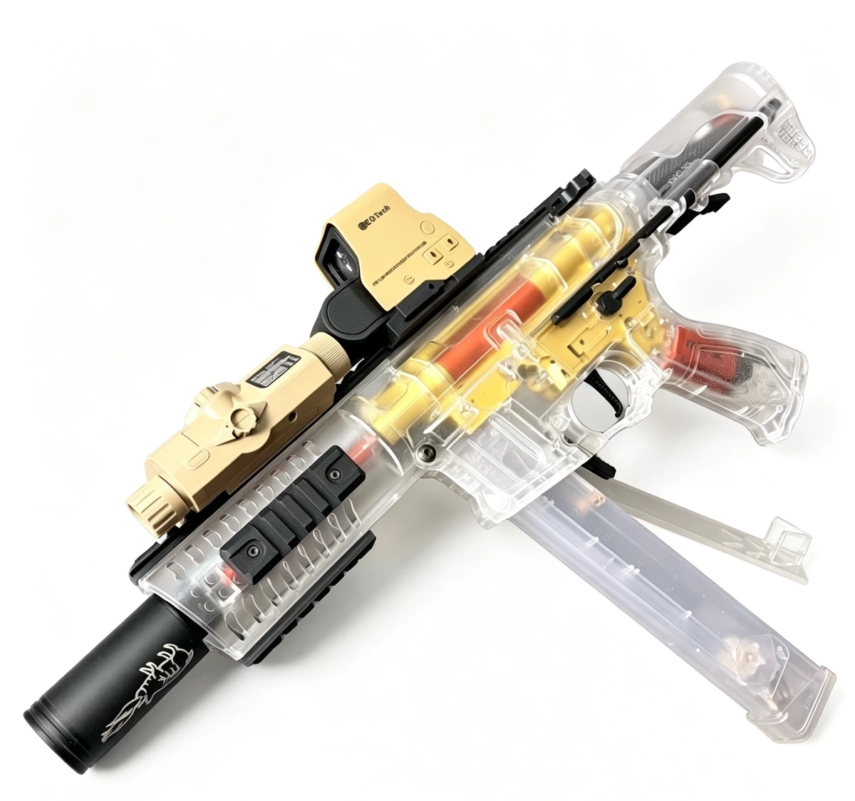 Transparent Shell Electric Toy Blaster | Customizable Tactical Shooting Toy for Collection & Outdoor Game