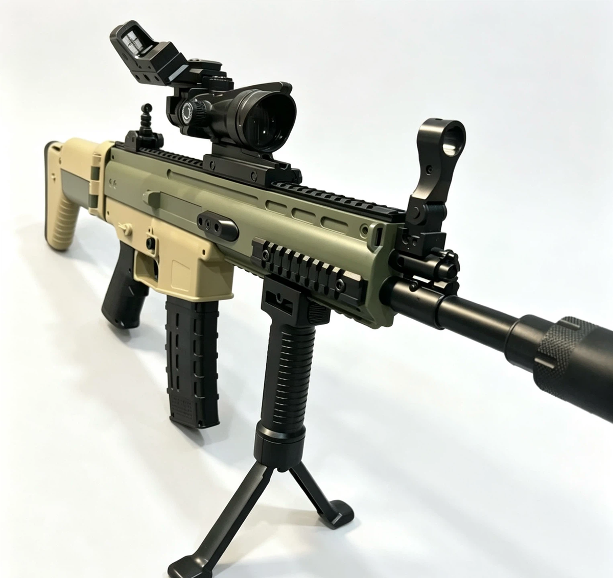 SCAR‑Style Electric Tactical Toy Blaster, Nylon Body, Realistic Blowback, Semi & Full Auto Dual Mode