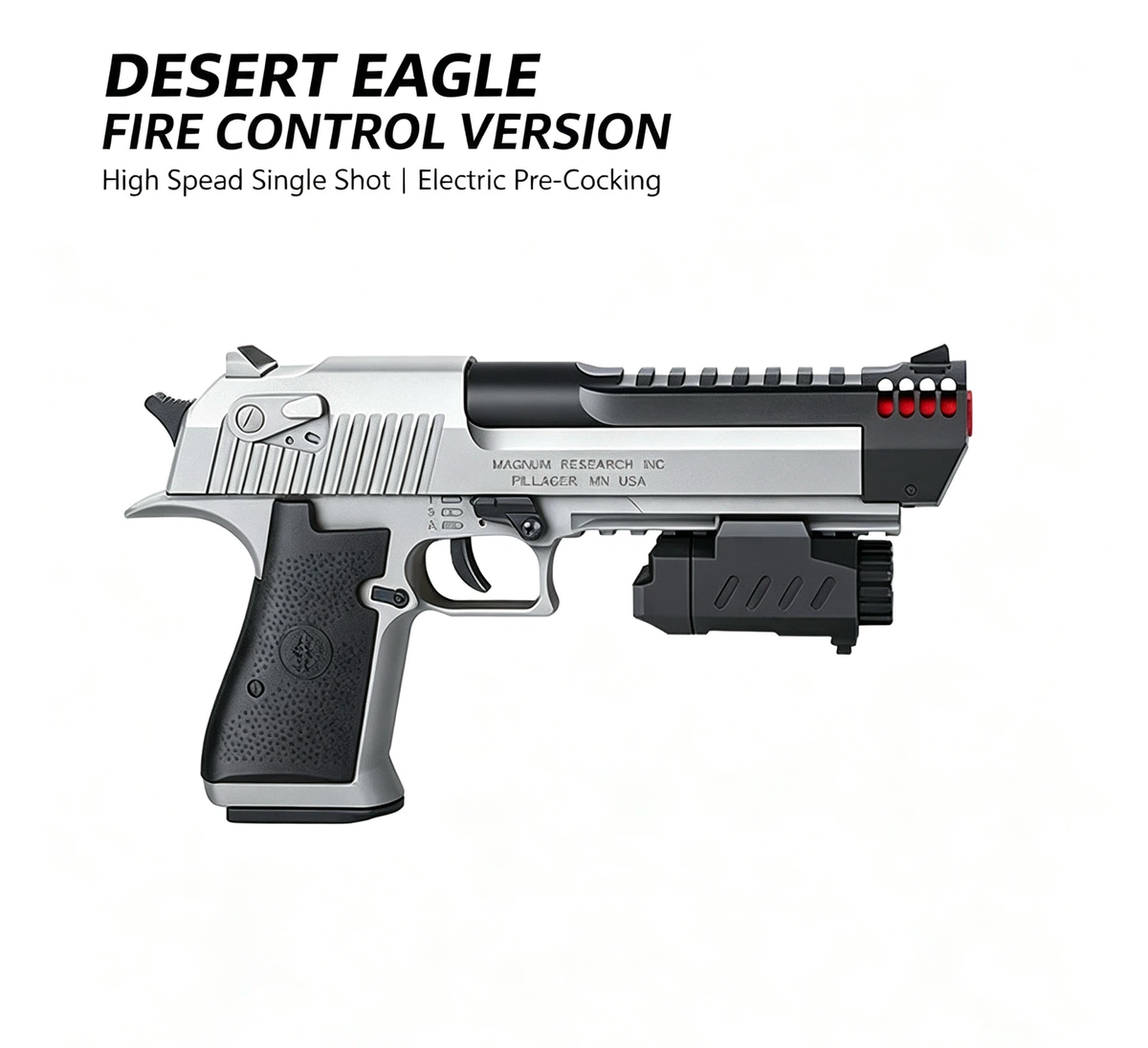 > Desert Eagle Fire Control Version Toy Blaster | Electric Pre-Cocking, High Speed Single & Auto Shot