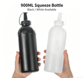 900ML Fast Loading Squeeze Bottle, Gen 3 Upgraded Cap Toy Gel Bead Refill Container, Black & White Option