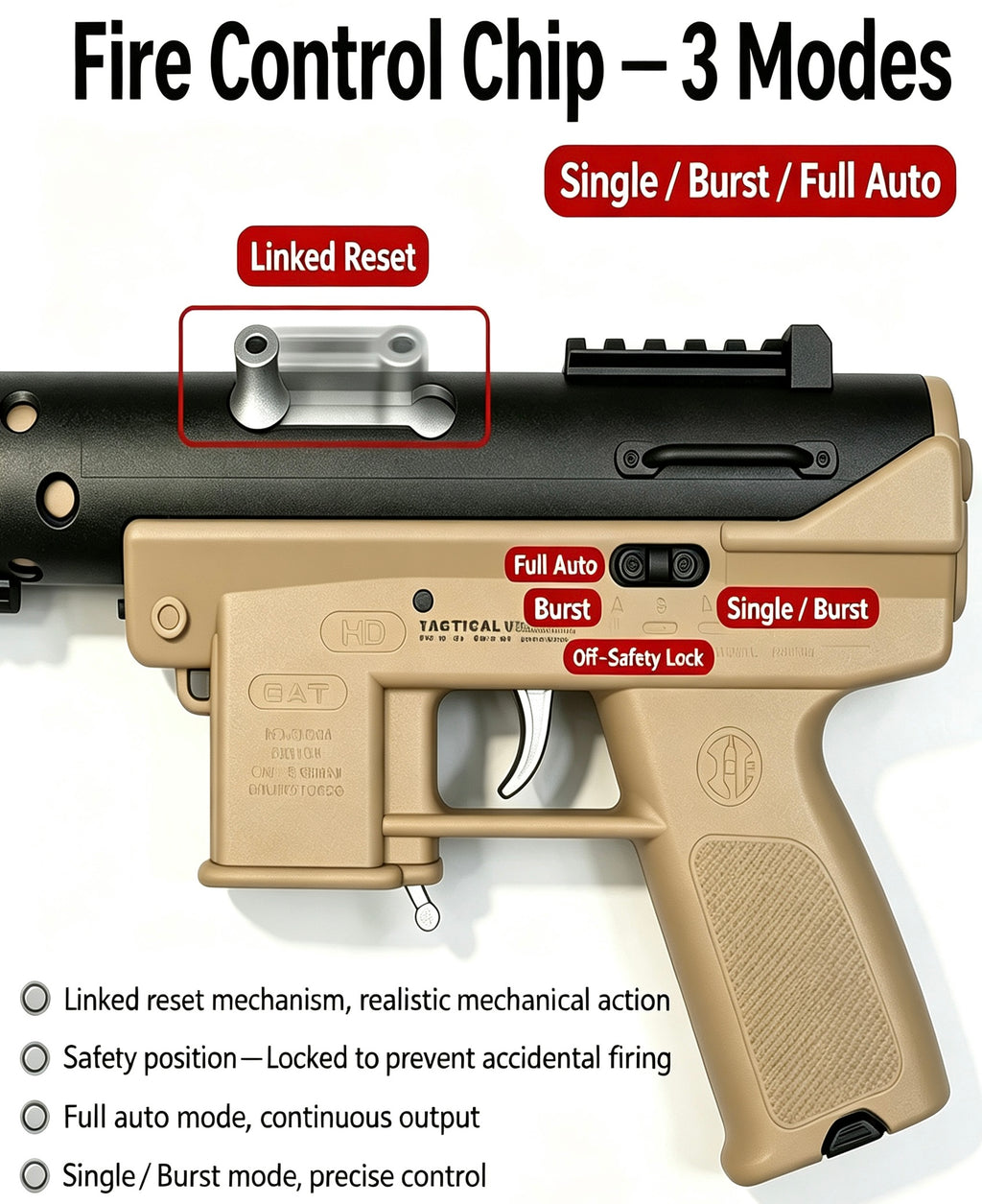 TEC9 Gel Ball Hobby Display Model | Third Generation Luminous Collectible Toy Model