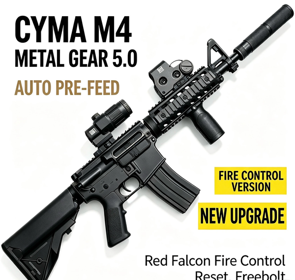M4 Metal Gear 5.0 | Red Falcon Fire Control Gel Blaster