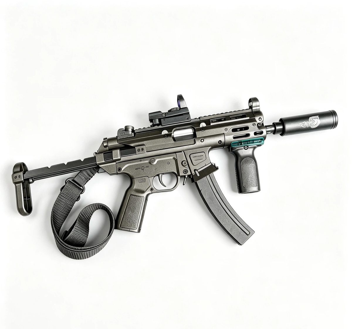 MP5‑Style Electric Tactical Toy Blaster, Blowback Recoil, Semi & Full‑Auto Shooting