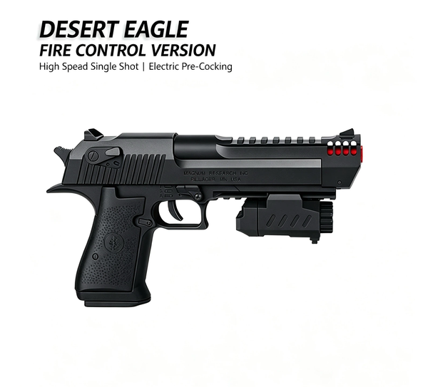> Desert Eagle Fire Control Version Toy Blaster | Electric Pre-Cocking, High Speed Single & Auto Shot