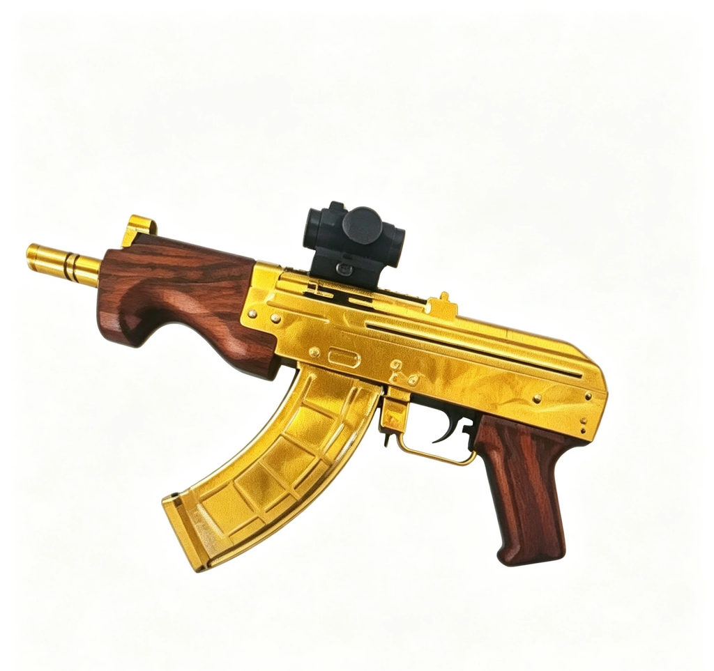Wood Grain Hobby Toy Launcher, Electric Magazine, Dual Game Modes