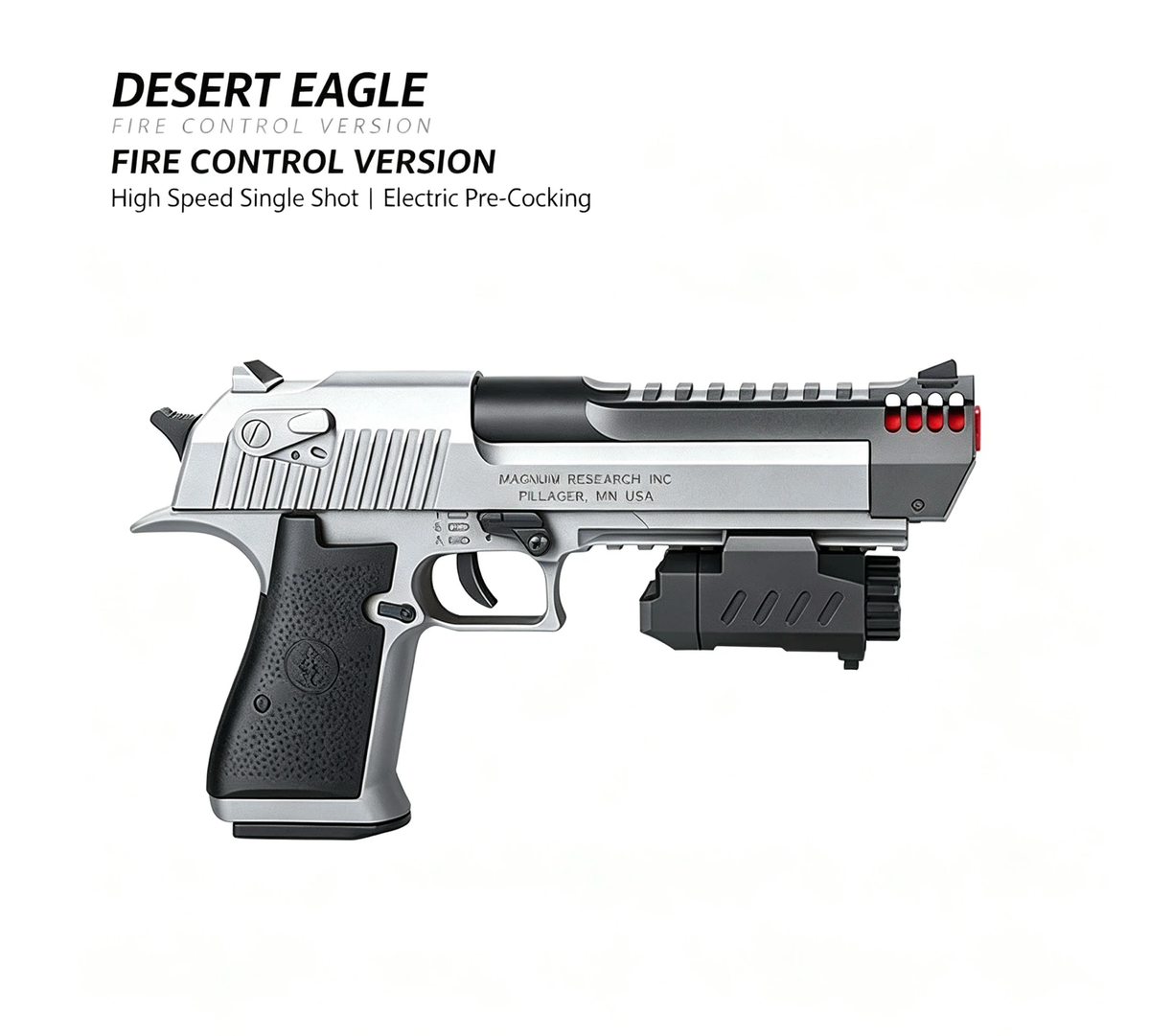 > Desert Eagle Fire Control Version Toy Blaster | Electric Pre-Cocking, High Speed Single & Auto Shot