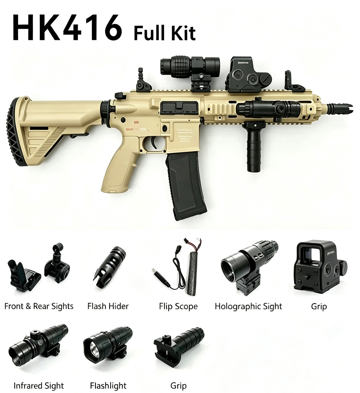 Nylon HK‑416 Hobby Model, Electric Hobby Toy