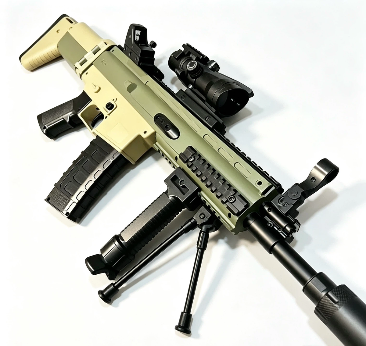 SCAR‑Style Electric Tactical Toy Blaster, Nylon Body, Realistic Blowback, Semi & Full Auto Dual Mode