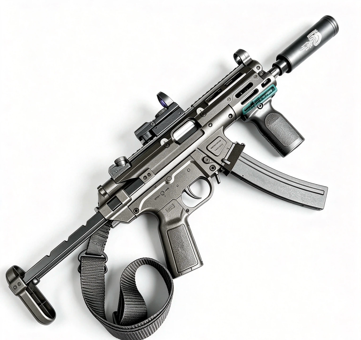 MP5‑Style Electric Tactical Toy Blaster, Blowback Recoil, Semi & Full‑Auto Shooting