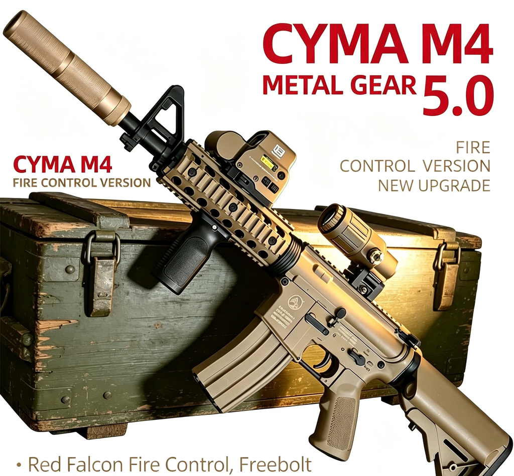 M4 Metal Gear 5.0 | Red Falcon Fire Control Gel Blaster