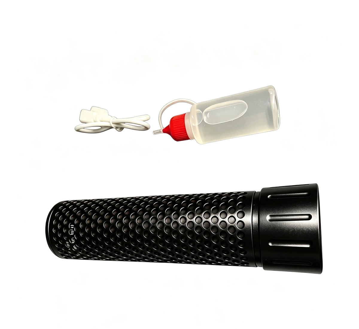 Smoke Effect Tracer Silencer, USB‑Charged Simulation Spit‑Fire Suppressor