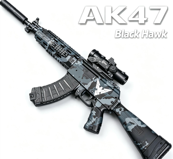 Kids AK47 Gel Blaster Toy | Manual & Automatic Mode, Linked Recoil, Safe for Children