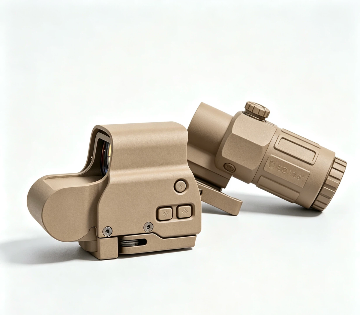 G33 Magnifier + 558 Holographic Sight Combo | Red Dot Optic Set for Tactical Use