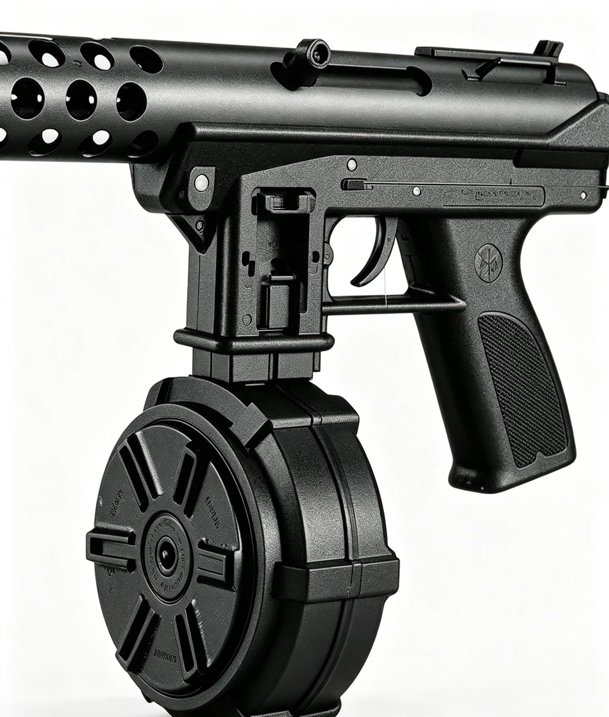 Full‑Auto TEC‑9 Toy Blaster, Alloy Gearbox & Fire Control System, Outdoor Game Toy