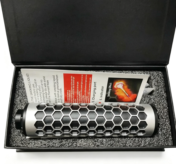 Rechargeable Smoke Tracer Silencer, 14mm Reverse Thread Spitfire Tracer Unit with Flame & Smoke Effect for Gel Blaster Toy
