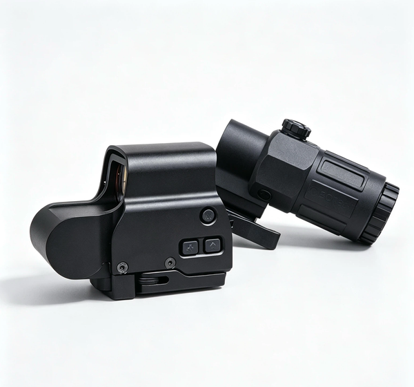 G33 Magnifier + 558 Holographic Sight Combo | Red Dot Optic Set for Tactical Use