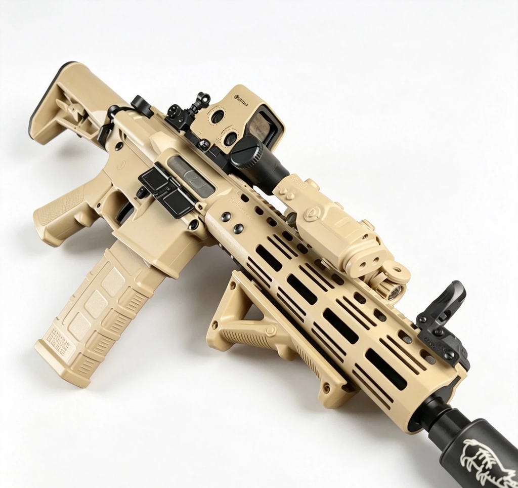 N4 Tactical Toy Blaster，Single‑Shot / Auto / Pre‑Feed Mode