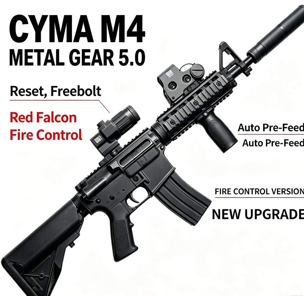 M4 Metal Gear 5.0 | Red Falcon Fire Control Gel Blaster