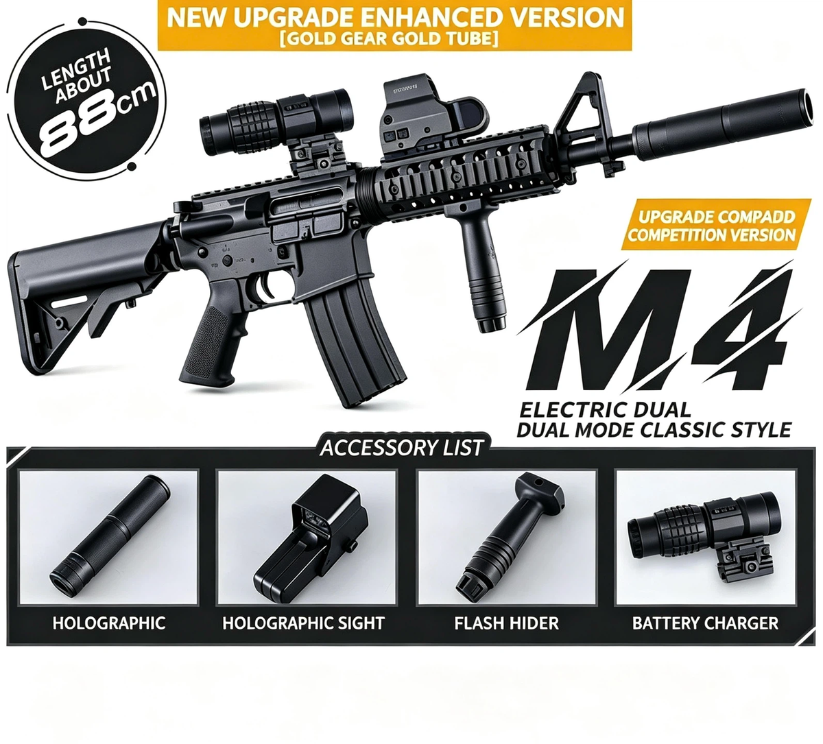 M4 Metal Gear 5.0 | Red Falcon Fire Control Gel Blaster