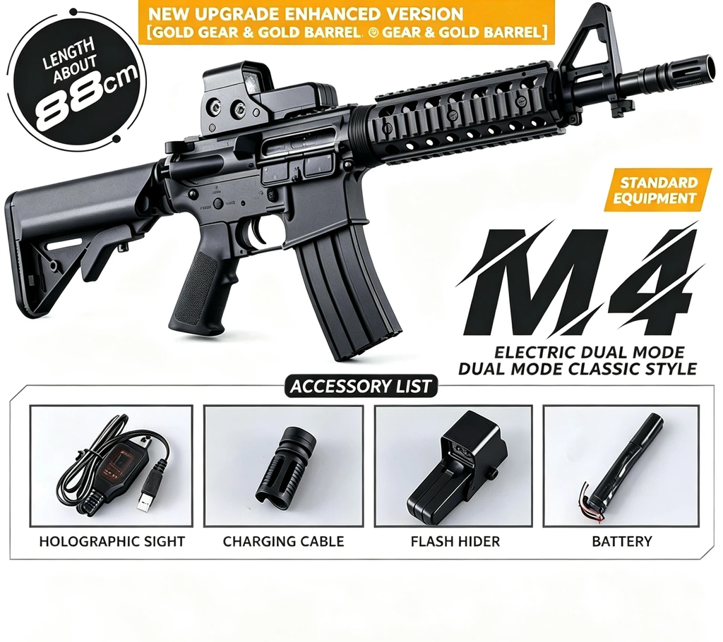 M4 Metal Gear 5.0 | Red Falcon Fire Control Gel Blaster