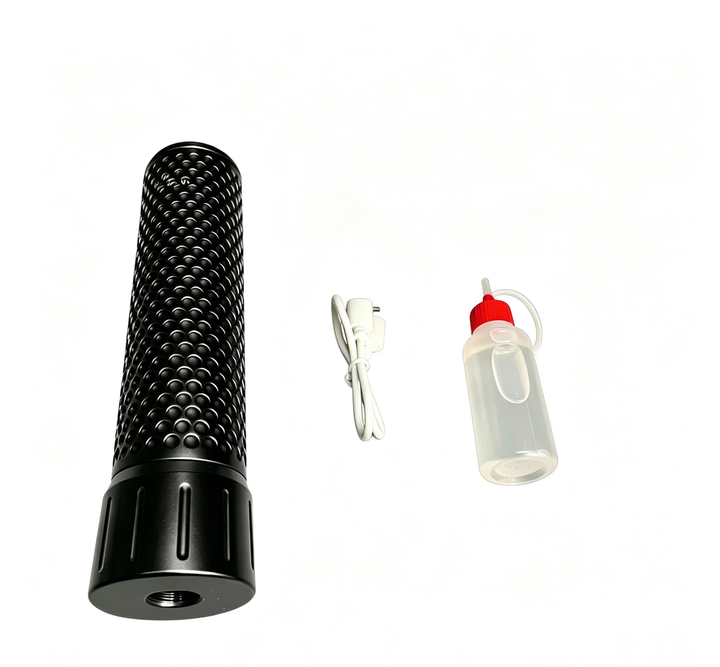Smoke Effect Tracer Silencer, USB‑Charged Simulation Spit‑Fire Suppressor