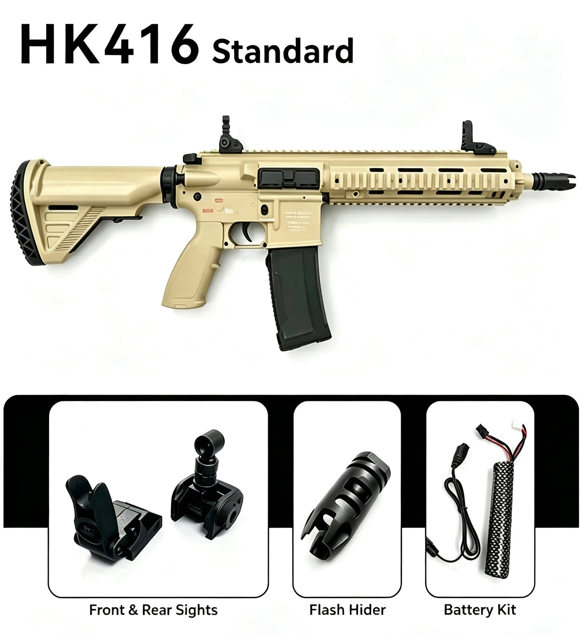 Nylon HK‑416 Hobby Model, Electric Hobby Toy