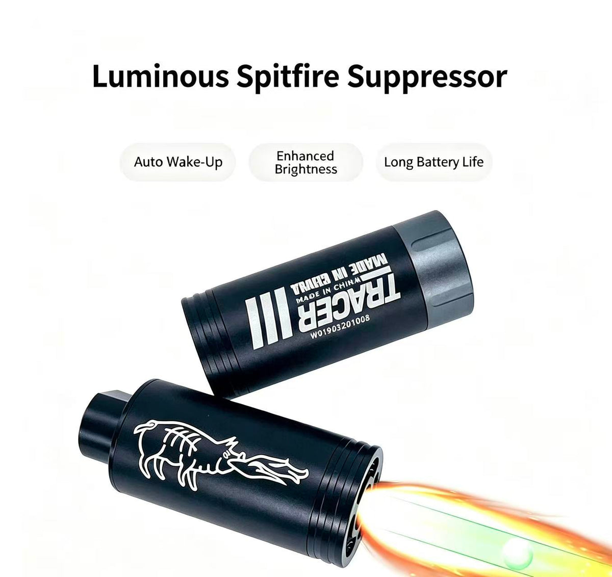 140mm RGB Tracer Unit Spitfire Effect, Rechargeable