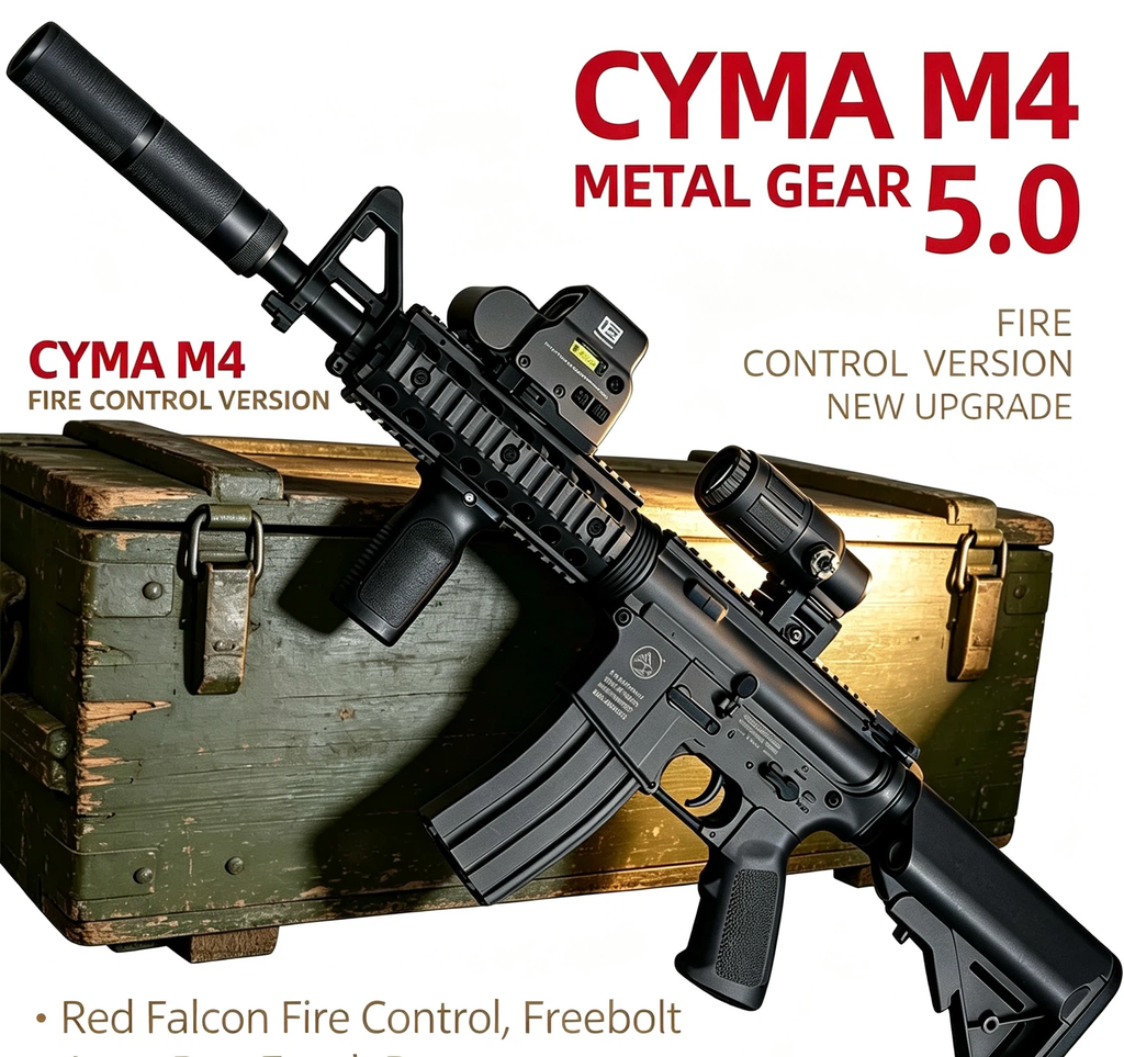M4 Metal Gear 5.0 | Red Falcon Fire Control Gel Blaster