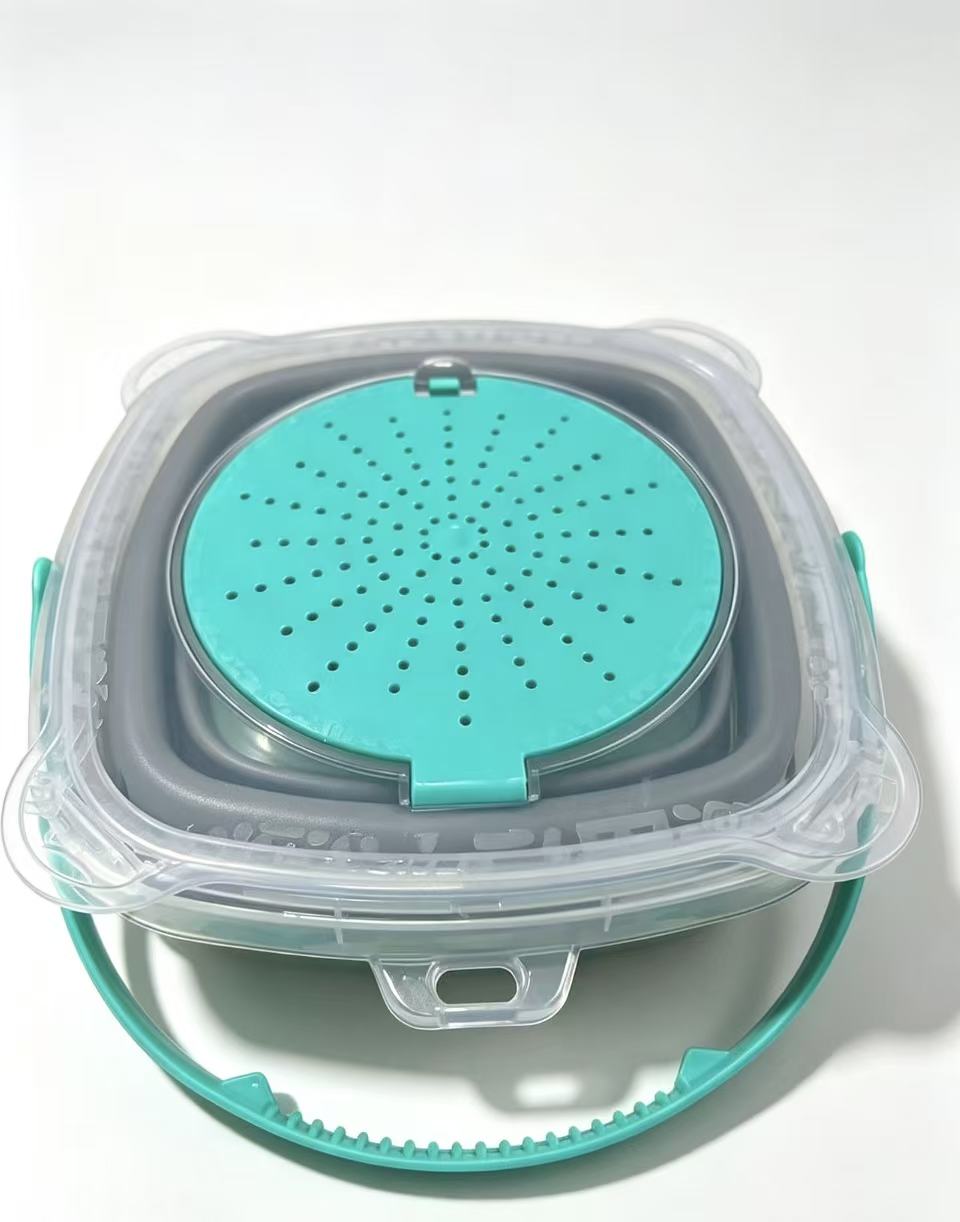 2.5L Collapsible Craft Bead Soaking Bucket | Decorative Bead Storage Container with Filter