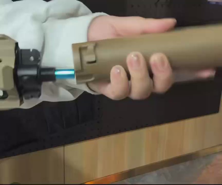 LED Light Smoke Simulator Toy Suppressor, 14mm CCW Thread, Aluminum Alloy, 4 Styles Optional